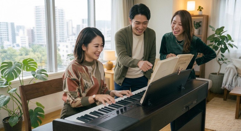 大人のピアノグループチャレンジ会♪ レッスンつき！楽譜が読めなくても大丈夫