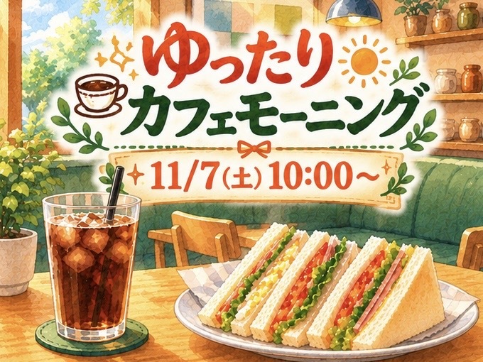 ゆったりカフェモーニング☕️‪🔆‬