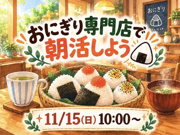 おにぎり専門店で朝活しよう🌅🍙