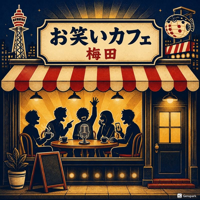 お笑いカフェ＠梅田｜好きな芸人を1組持ち寄って語り倒す