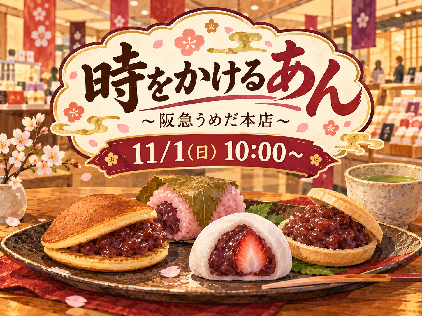 時をかけるあん🍡〜阪急うめだ本店〜