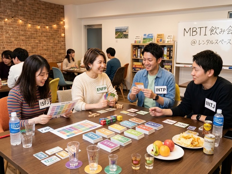 【20代限定】MBTI飲み会🍻 自分のタイプで盛り上がろう！［レンタルスペース貸切・初心者・1人参加大歓迎］