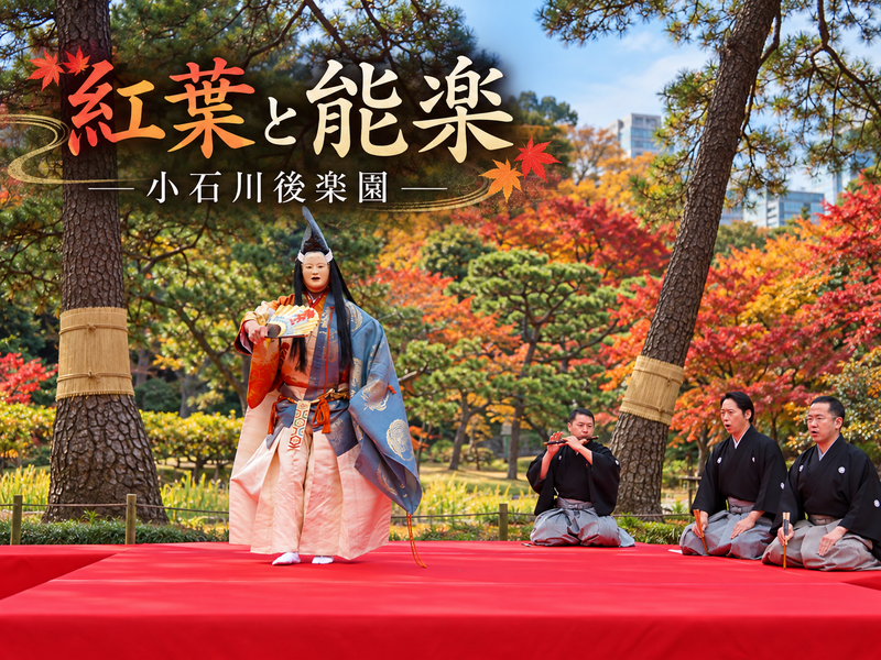 水戸徳川家ゆかりの名園！紅葉と宝生流の能楽を楽しもう