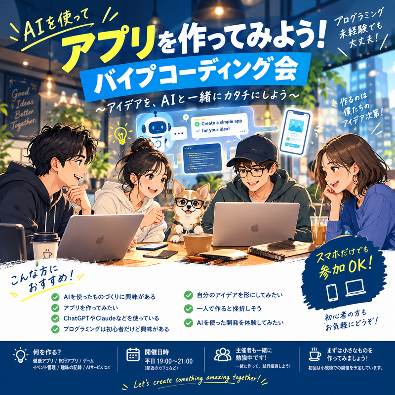 AI【claude、gemini、chatgpt】を使ってアプリを作ってみようの会