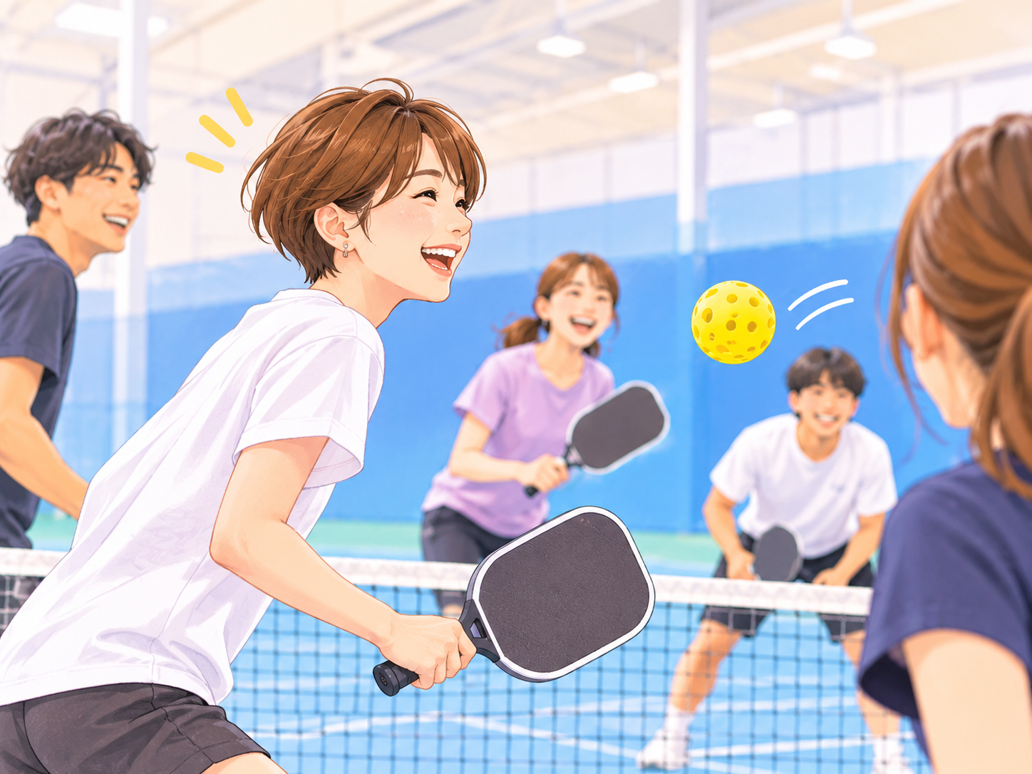 【11/1(日)21時〜新橋　開催🎾】女性主催・初心者限定！室内ピックルボール体験会【少人数制・1人参加大歓】
