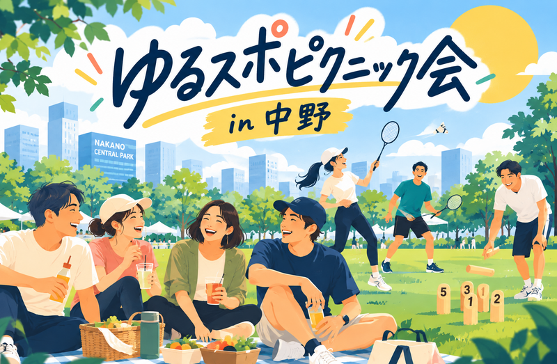 ゆるスポピクニック会 in 中野🌙初参加歓迎⭐お一人参加大歓迎✨
