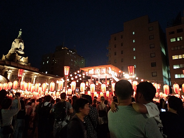 築地本願寺盆踊りに行ってきました