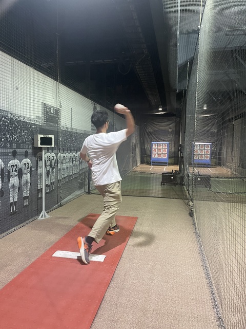 バッティング会でのピッチング⚾️